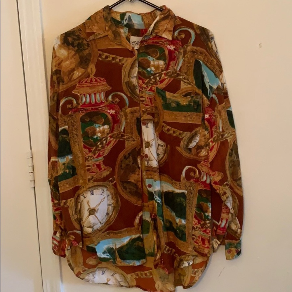 Pattern button down UNISEX